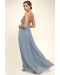 Depths Of My Love Dusty Blue Maxi Dress